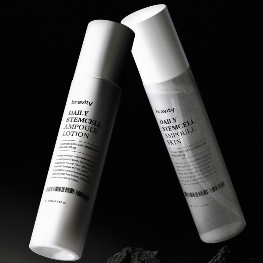 Bravity Daily Stemcell Skin 120ml and Lotion 100ml - The serum is a perfectly lightweight, and the moisturizer is a perfect warm-weather hydrator. 