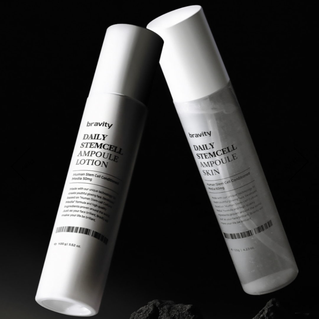 Bravity Daily Stemcell Skin 120ml and Lotion 100ml - The serum is a perfectly lightweight, and the moisturizer is a perfect warm-weather hydrator. 