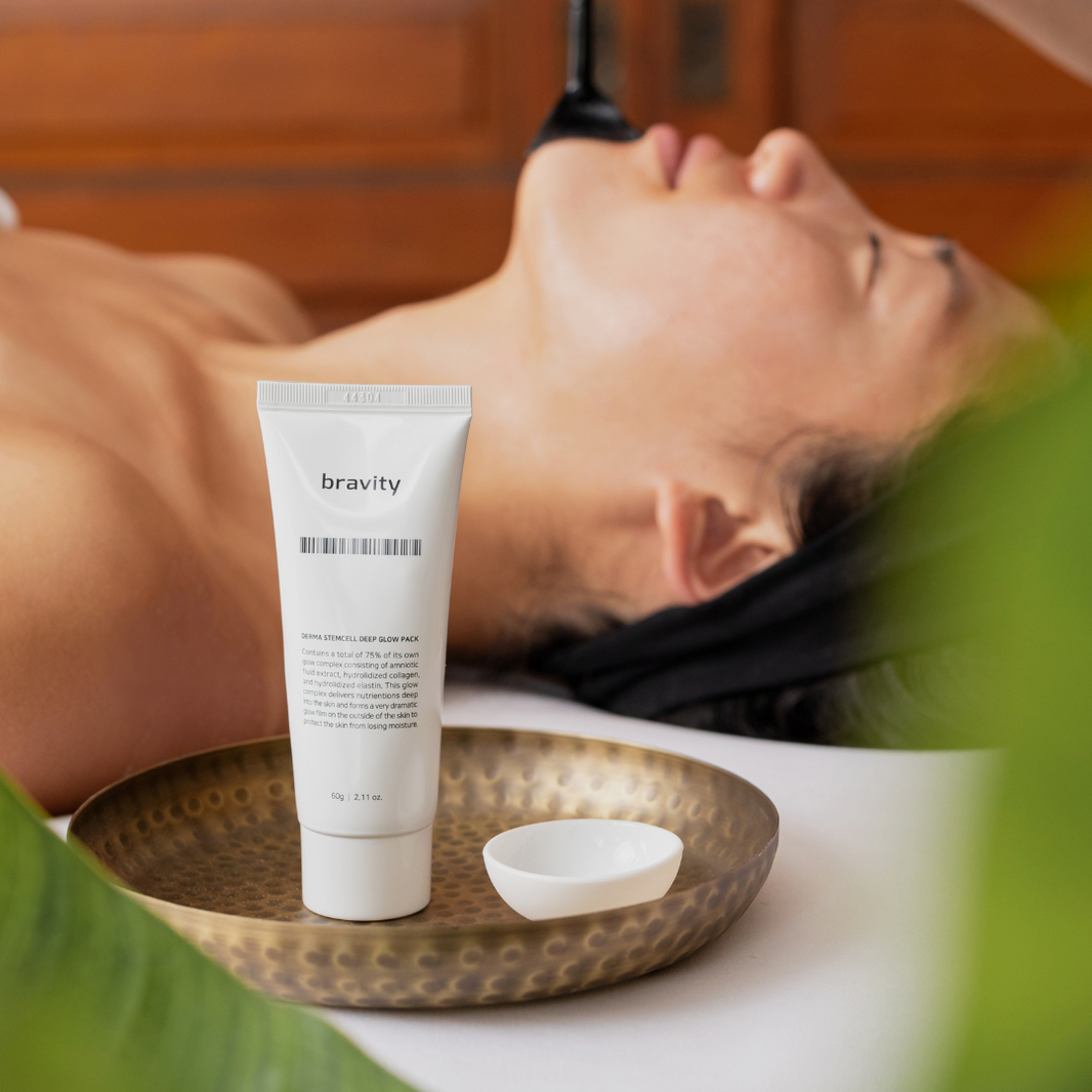 derma stemcell deep glow pack - Provides a tightening sensation during use, and will help firm, exfoliate, and hydrate the skin. 